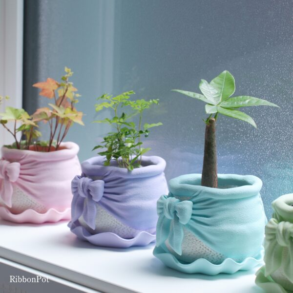 RibbonPot パステルカラー植栽イメージ