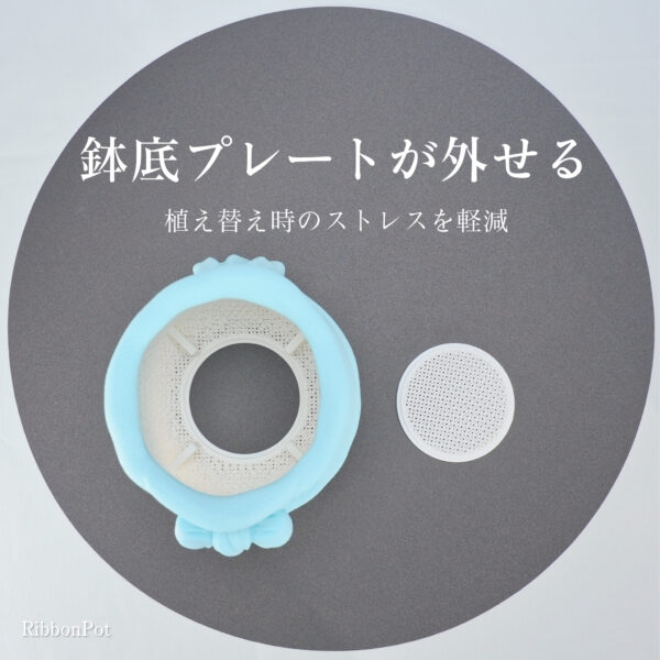 RibbonPot 着脱式鉢底プレート