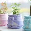 RibbonPot パステルパープルの植栽イメージ