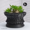 CrackBowl｜アガベ・塊根植物向け 高通気3Dプリント浅鉢 3号〜5号