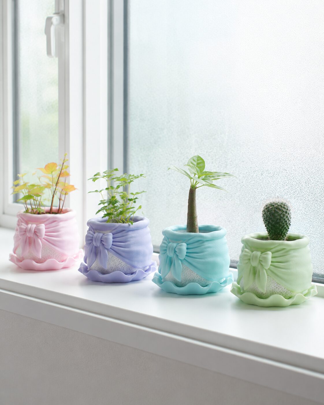パステルカラーのRibbonPotシリーズ