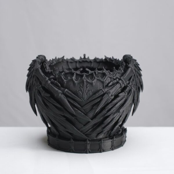 DevilBowl｜アガベ・塊根植物向け 悪魔の翼をまとう3Dプリント鉢 S・M・L