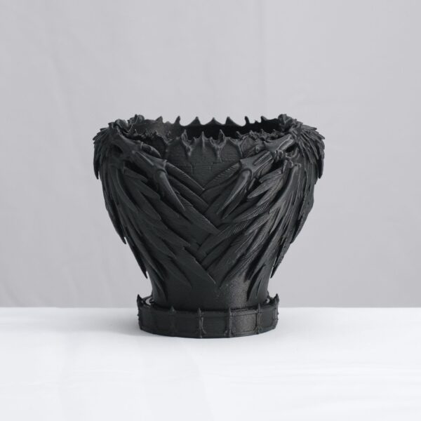 10 DevilPot|パキポディウム・塊根植物向け 悪魔の翼をまとう3Dプリント深鉢 S・M・L