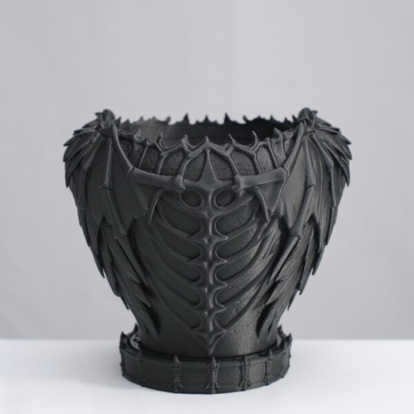 13 DevilPot|パキポディウム・塊根植物向け 悪魔の翼をまとう3Dプリント深鉢 S・M・L